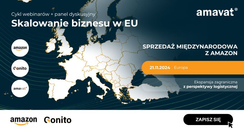 Zaproszenie na darmowy webinar: Sprzedaż międzynarodowa z Amazon 