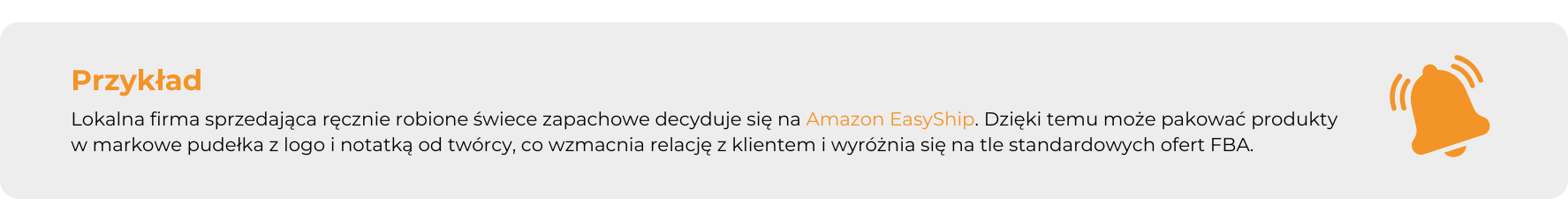 przykład amazon EasyShip