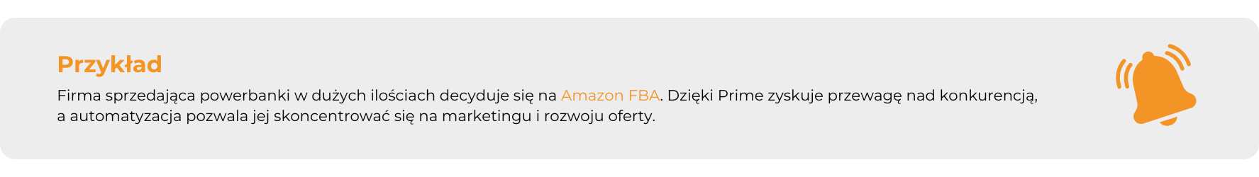 przykład amazon FBA